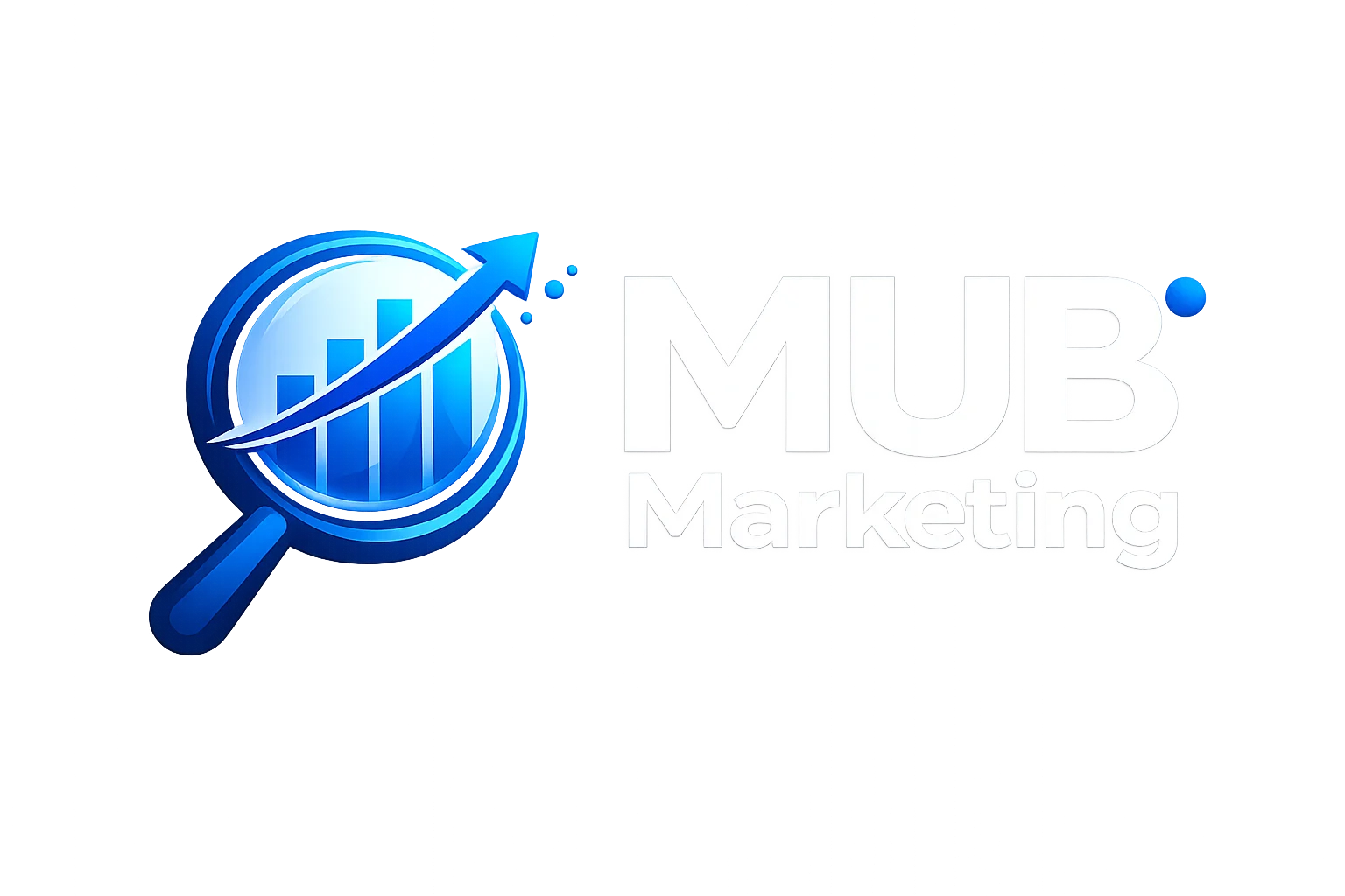 MUB Marketing white logo used for digital marketing and branding